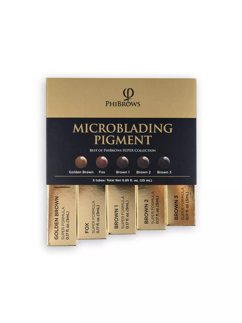 PhiBrows Microblading Pigment Collection SUPER