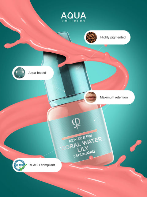 Coral Water Lily PMU pigment 10ml-Correction color
