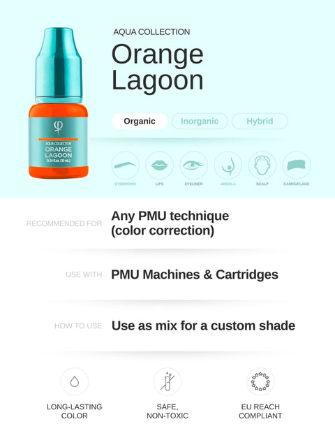 Orange Lagoon PMU pigment 10ml- Activator