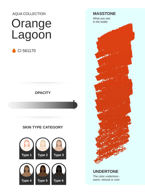 Orange Lagoon PMU pigment 10ml- Activator