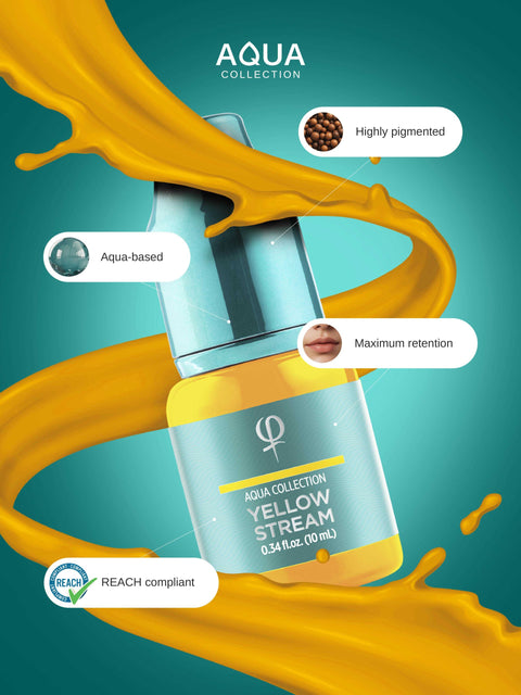 Yellow Stream PMU pigment 10ml- Correction color