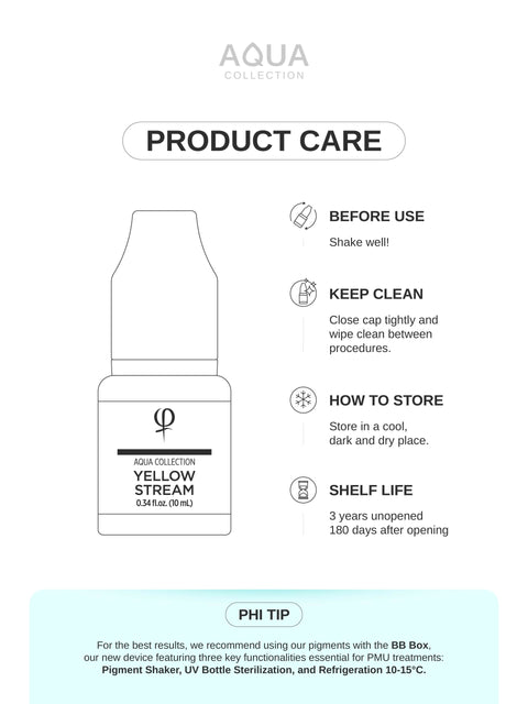 Yellow Stream PMU pigment 10ml- Correction color