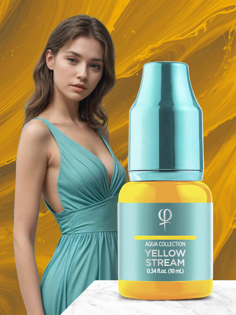 Yellow Stream PMU pigment 10ml- Correction color