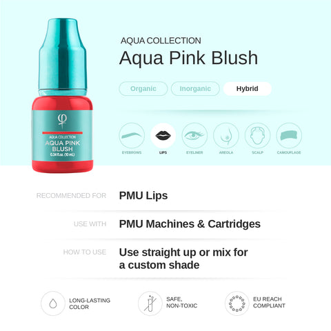 Aqua Pink Blush PMU pigment 10ml