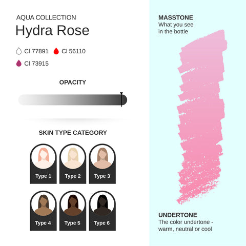Hydra Rose PMU pigment 10ml-Correction color